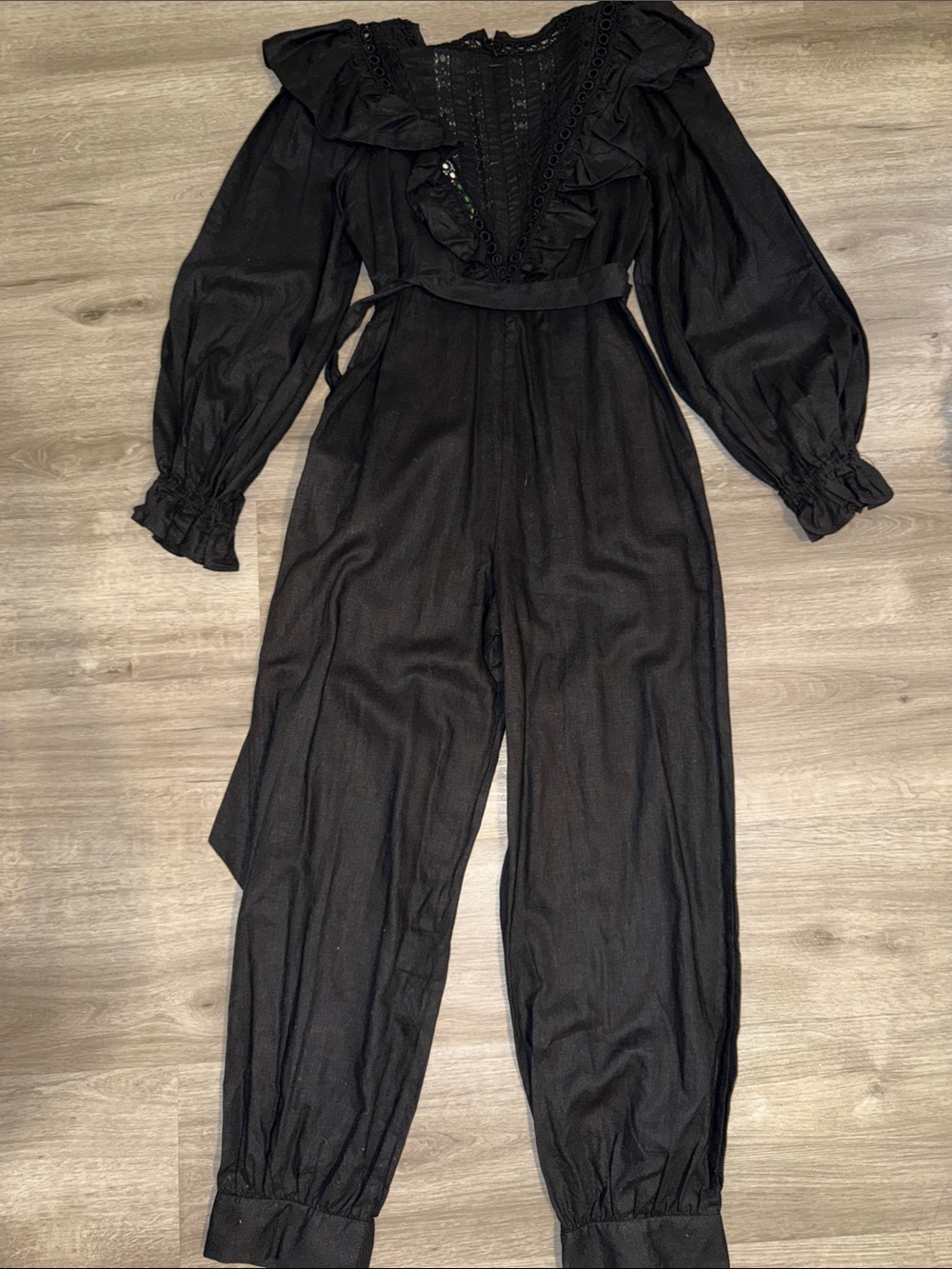 FARM Rio Lace Ruffle Jumpsuit - Picture 10 of 14